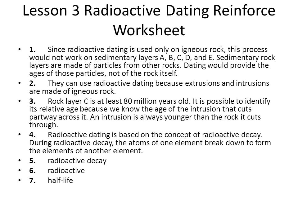 Printables Radioactive Dating Worksheet radioactive dating game lab answer key