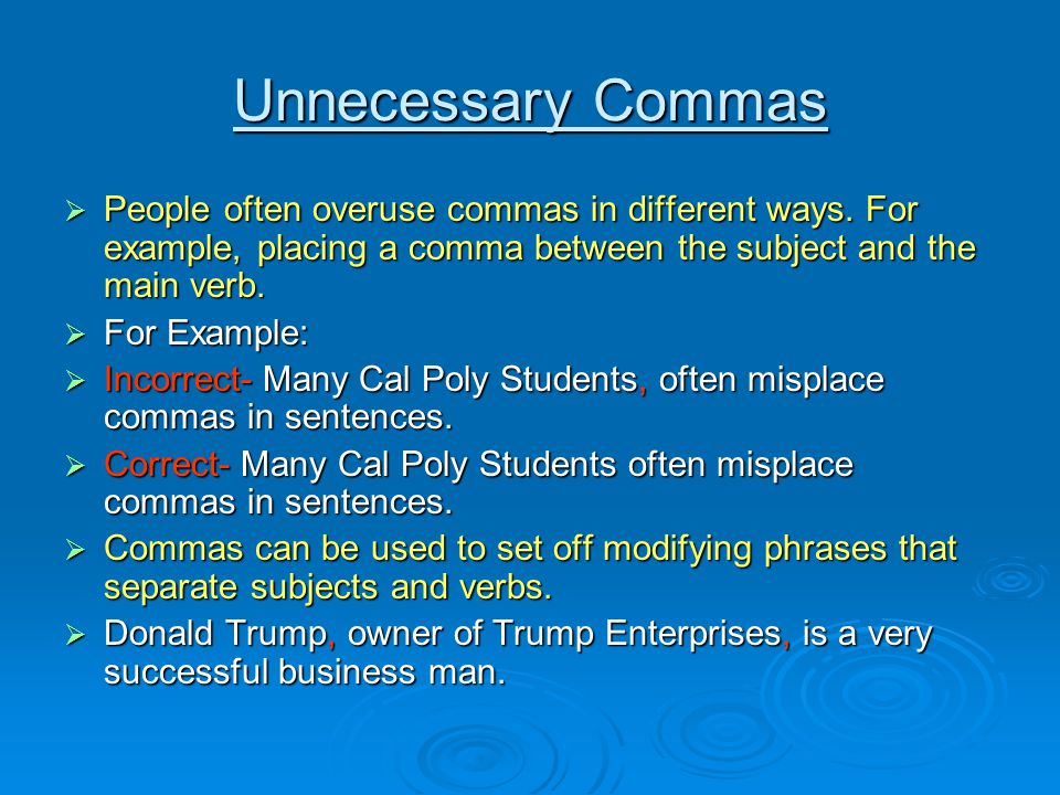 unnecessary commas rome fontanacountryinn com unnecessary commas