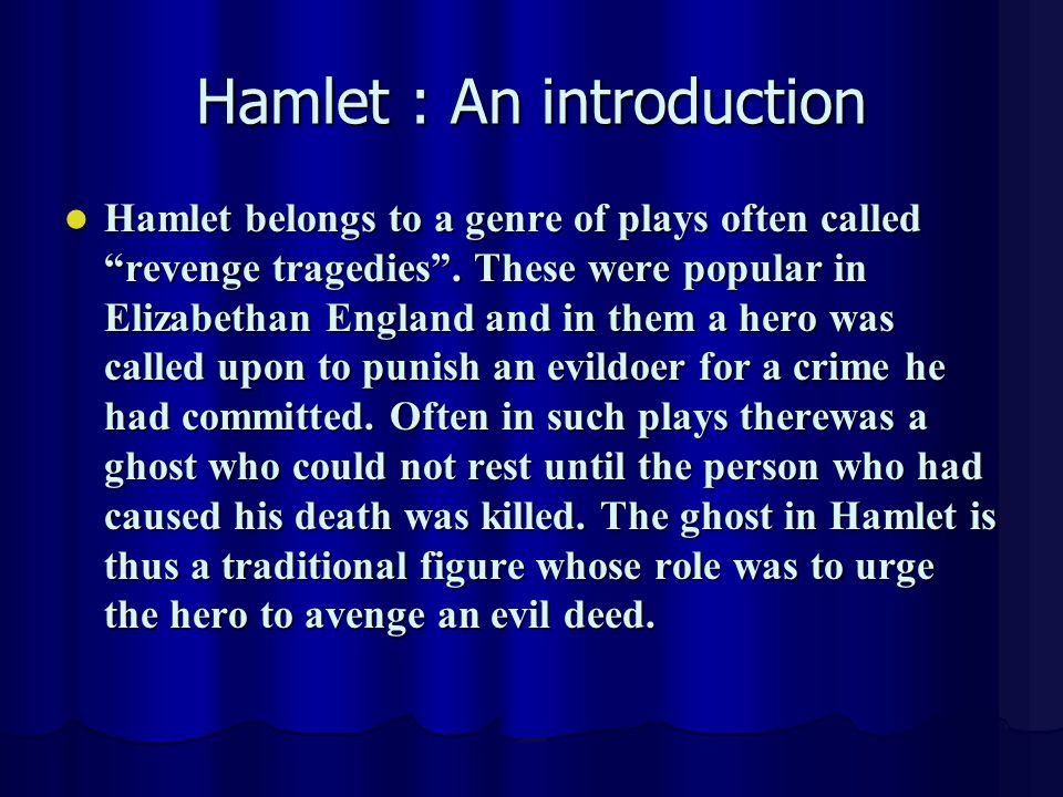 Hamlet Theme Essay