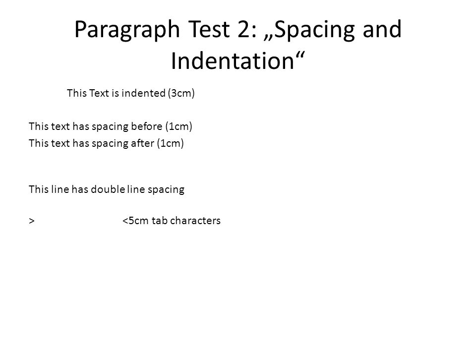 Paragraph Test 1: Numbering Level 1 – Level 2 Level 3 – Level 4