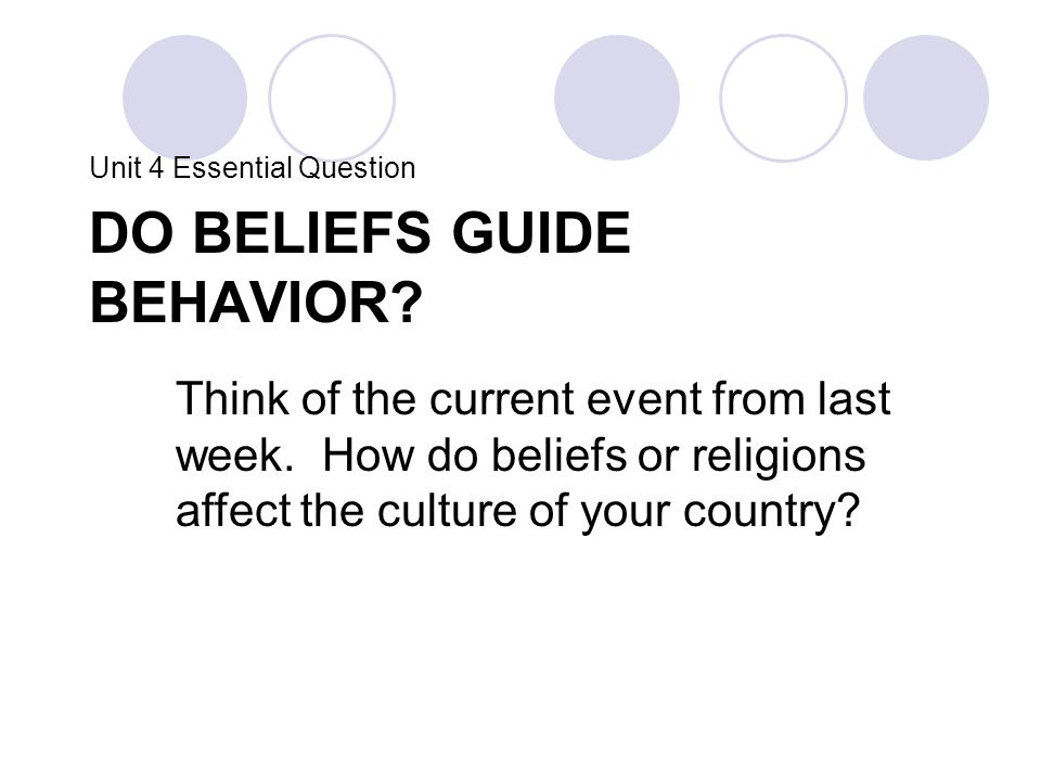 Thematic Essay Belief Systems