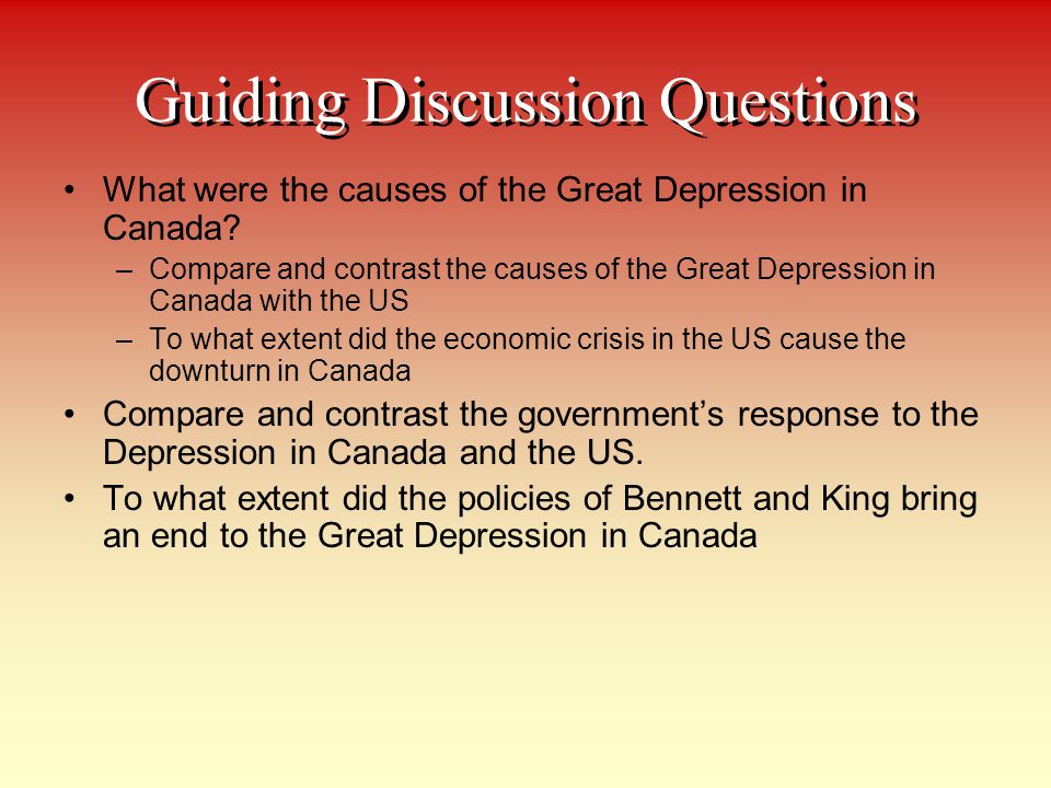 Causes And Effects Of The Great Depression Essay