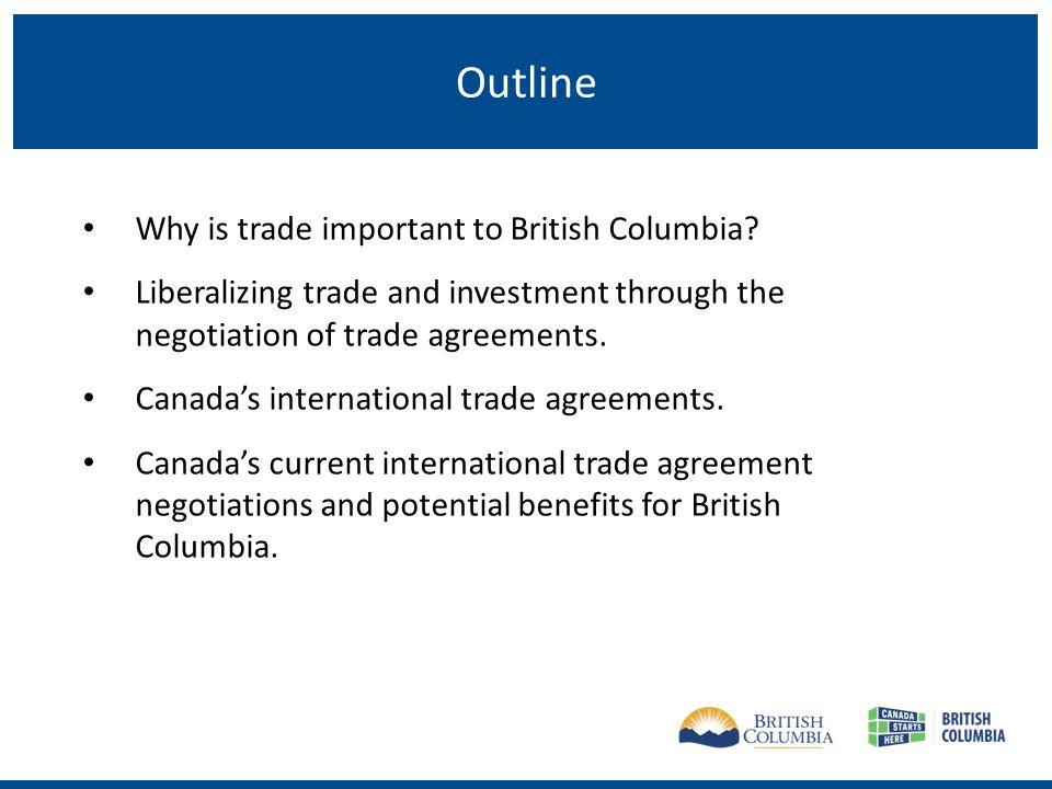 Outline Why is trade important to British Columbia.