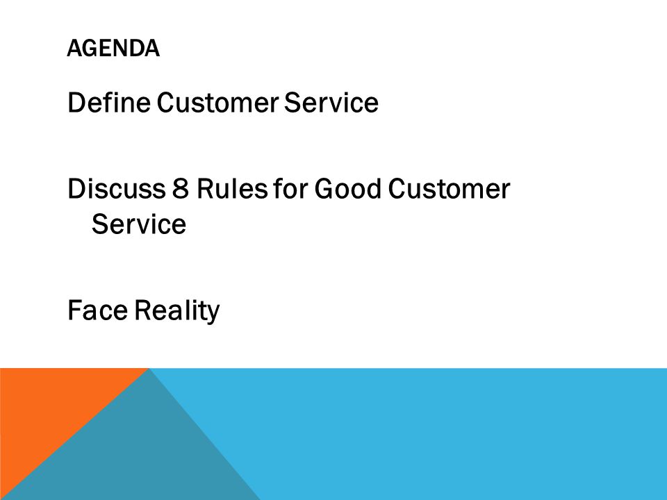 how do you define good customer service