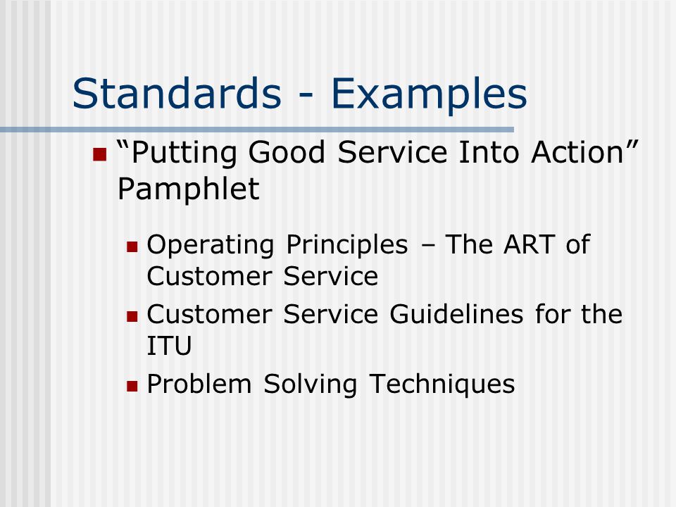 service environment examples