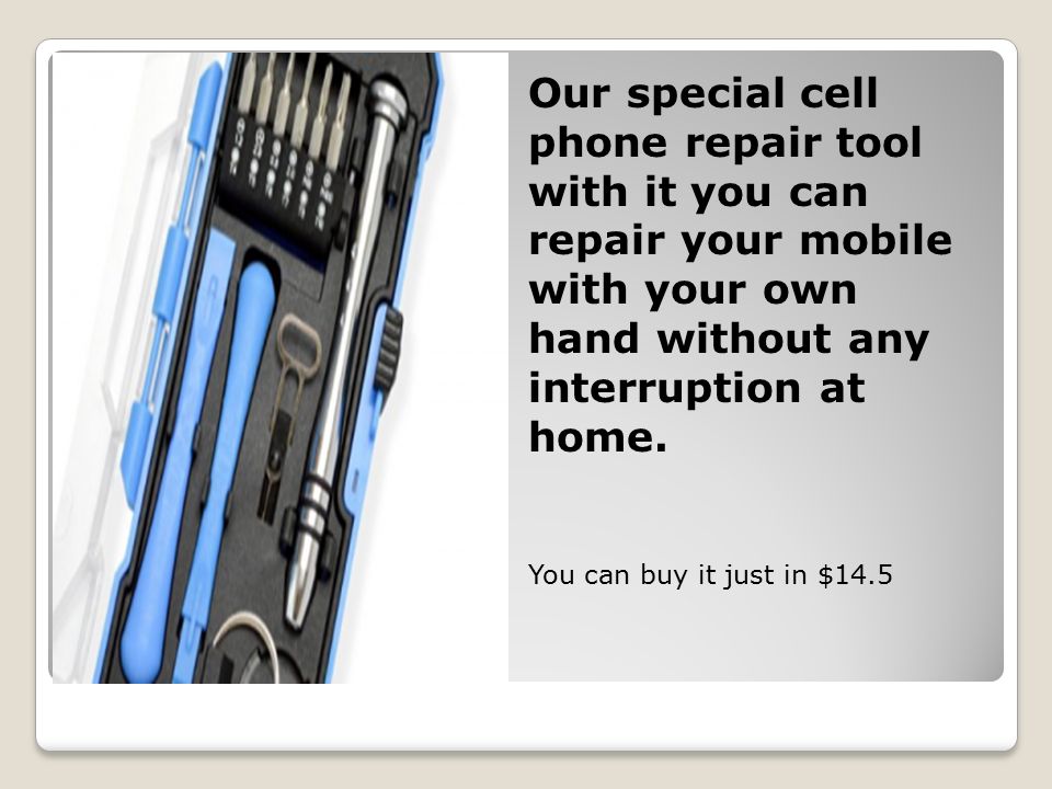 Our special cell phone repair tool with it you can repair your mobile with your own hand without any interruption at home.