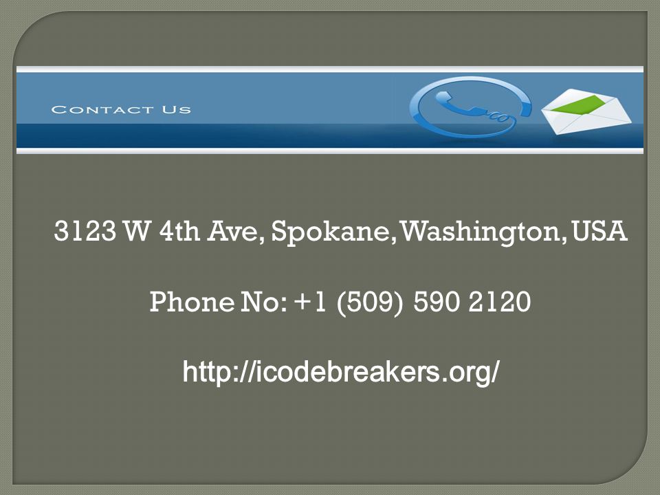 3123 W 4th Ave, Spokane, Washington, USA Phone No: +1 (509)