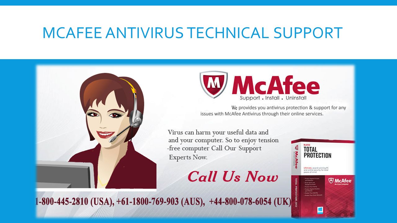 MCAFEE ANTIVIRUS TECHNICAL SUPPORT