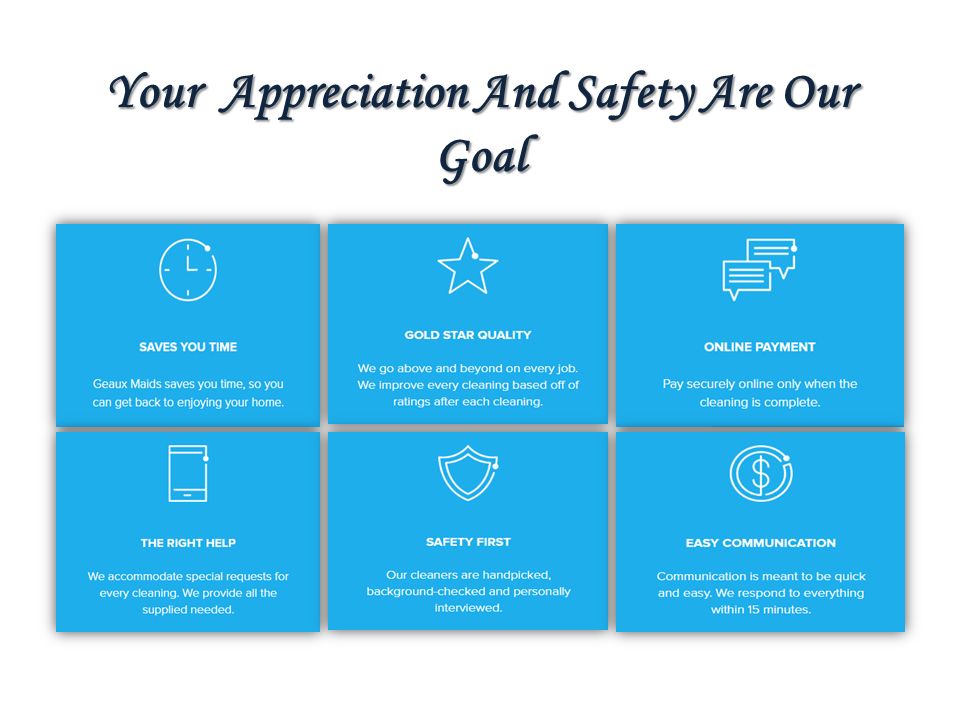 Your Appreciation And Safety Are Our Goal