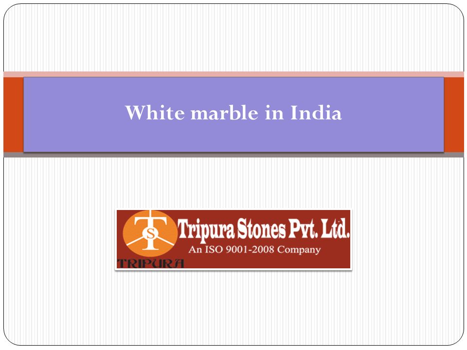 White marble in India