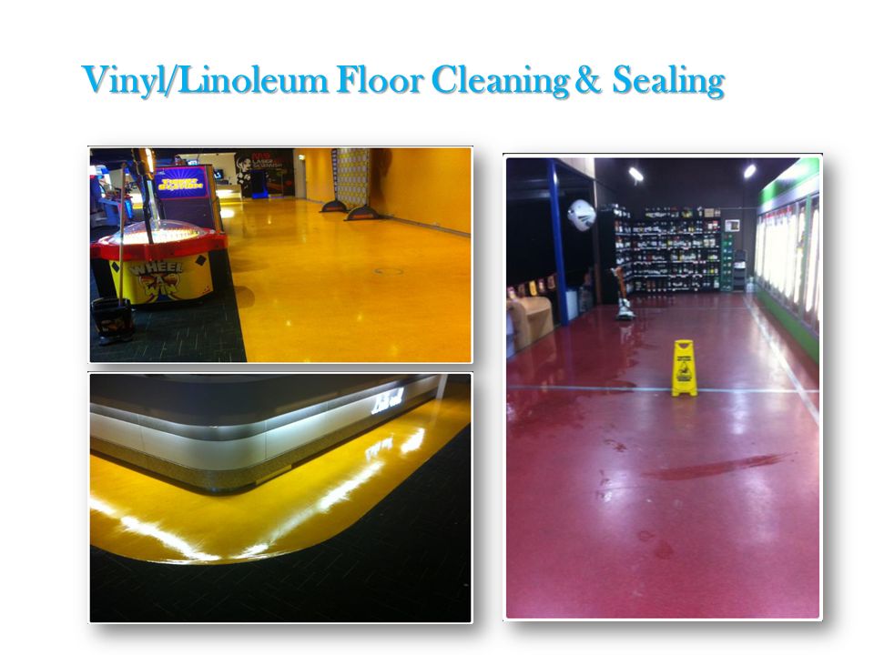 Vinyl/Linoleum Floor Cleaning & Sealing