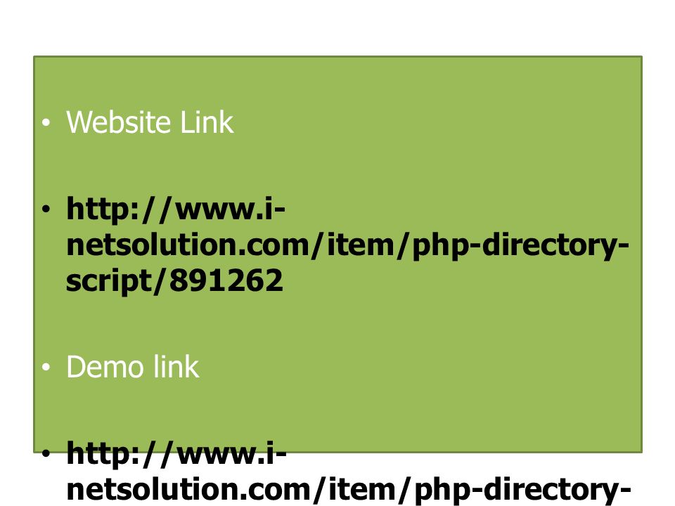 Website Link   netsolution.com/item/php-directory- script/ Demo link   netsolution.com/item/php-directory- script/live_demo/891262