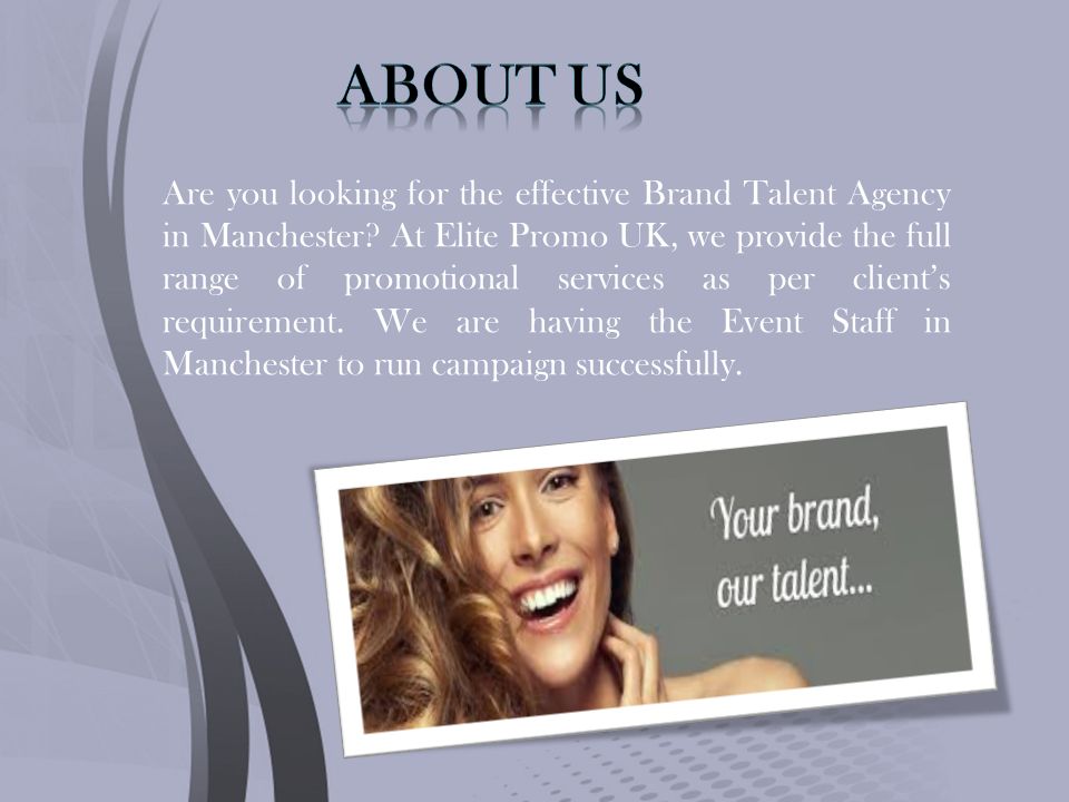Are you looking for the effective Brand Talent Agency in Manchester.