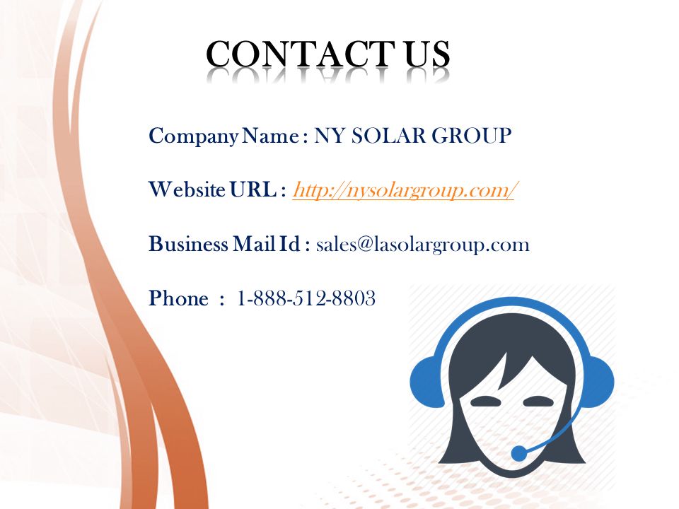Company Name : NY SOLAR GROUP Website URL :   Business Mail Id : Phone :