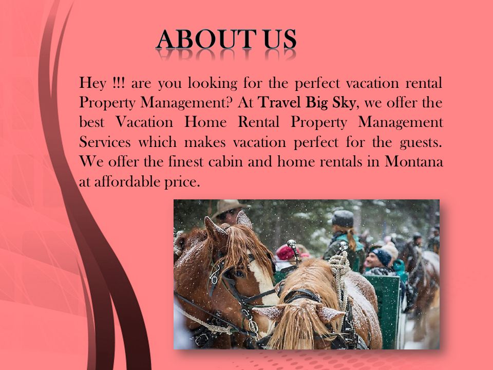 Hey !!. are you looking for the perfect vacation rental Property Management.