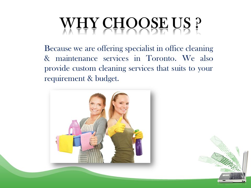 Because we are offering specialist in office cleaning & maintenance services in Toronto.