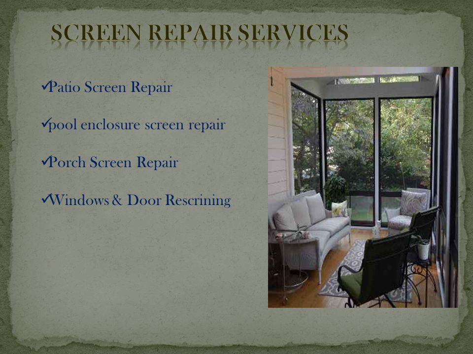 Patio Screen Repair pool enclosure screen repair Porch Screen Repair Windows & Door Rescrining