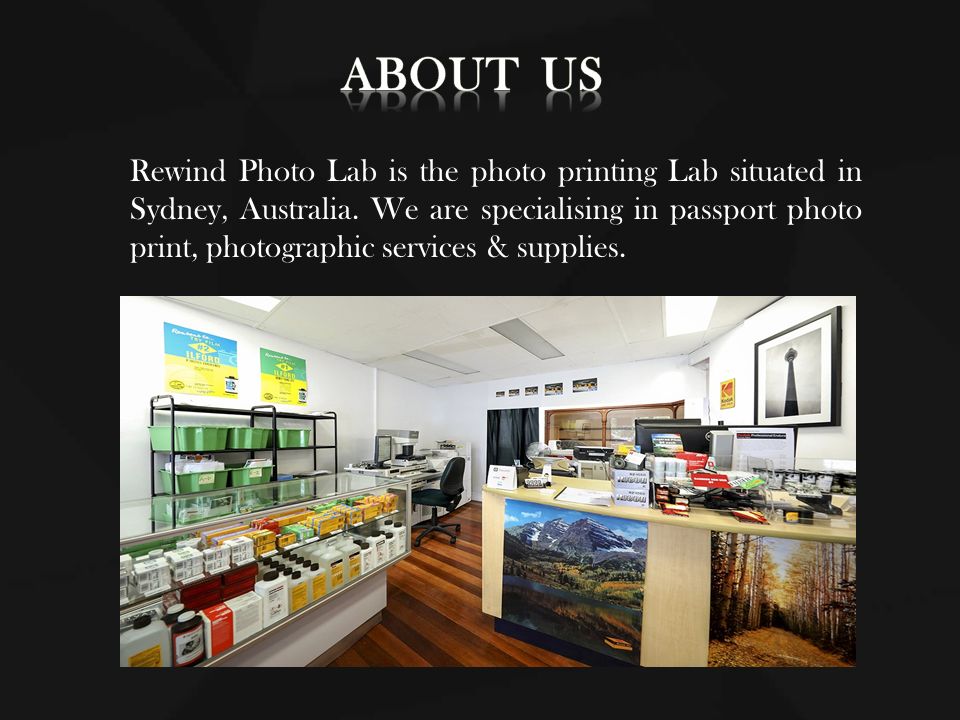 Rewind Photo Lab is the photo printing Lab situated in Sydney, Australia.