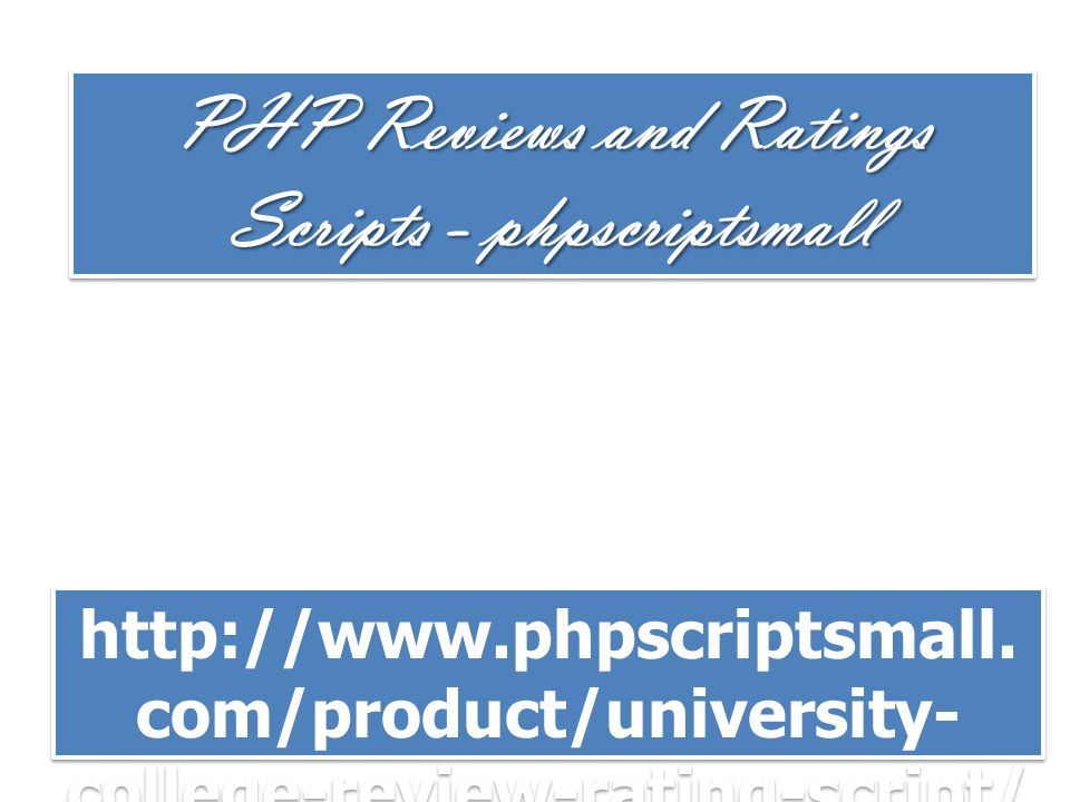PHP Reviews and Ratings Scripts - phpscriptsmall