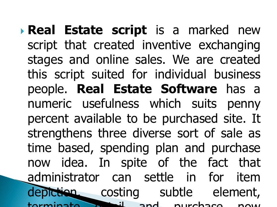  Real Estate script is a marked new script that created inventive exchanging stages and online sales.