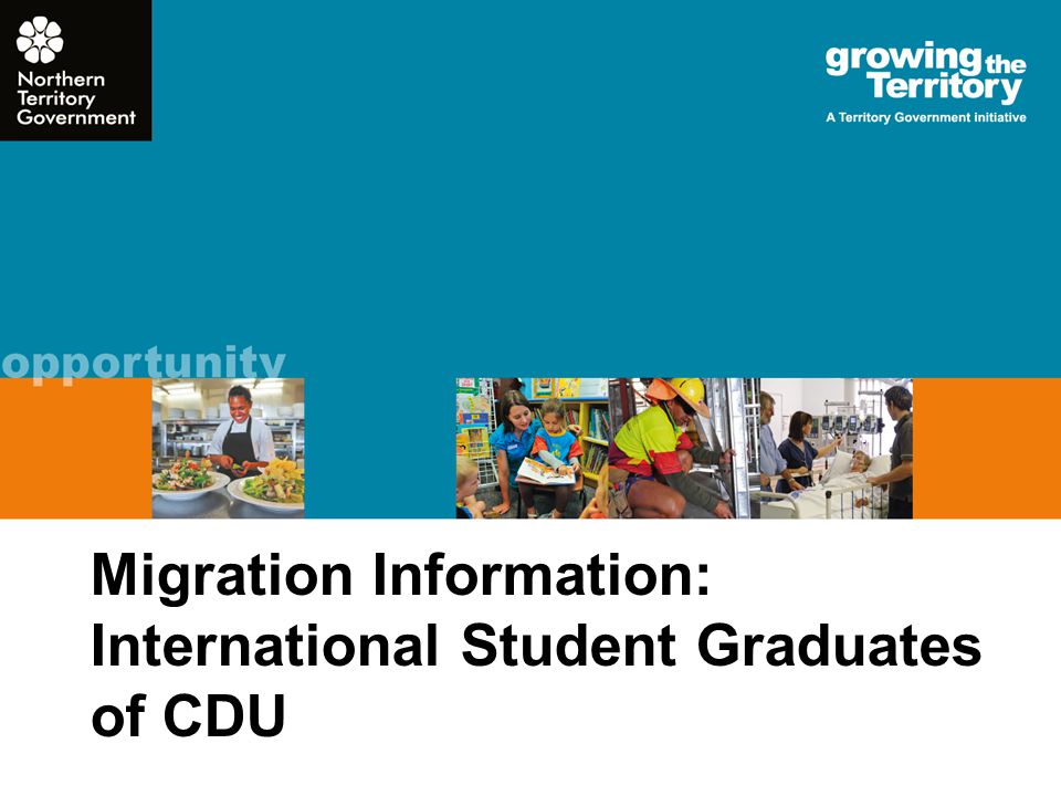 Migration Information: International Student Graduates of CDU