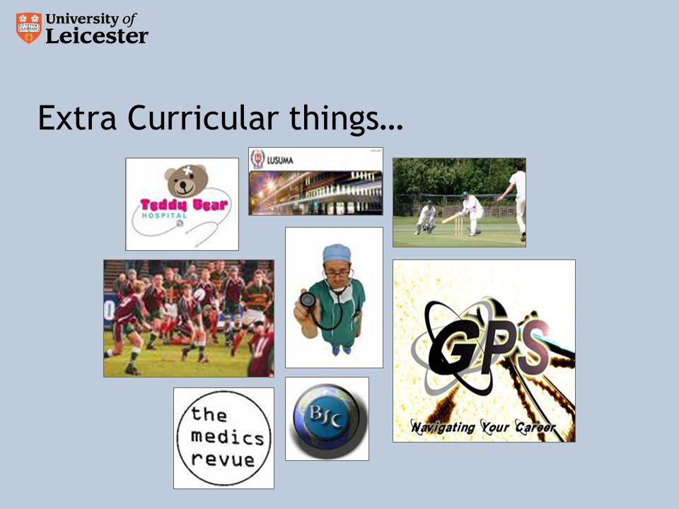Extra Curricular things…