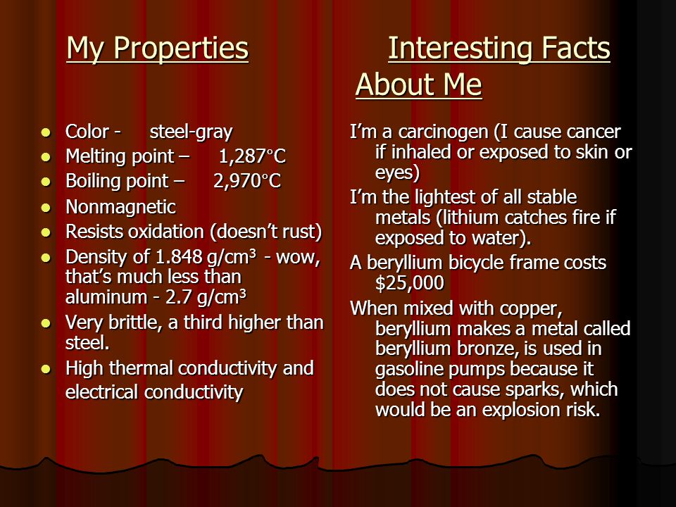 interesting facts about me interesting facts about me
