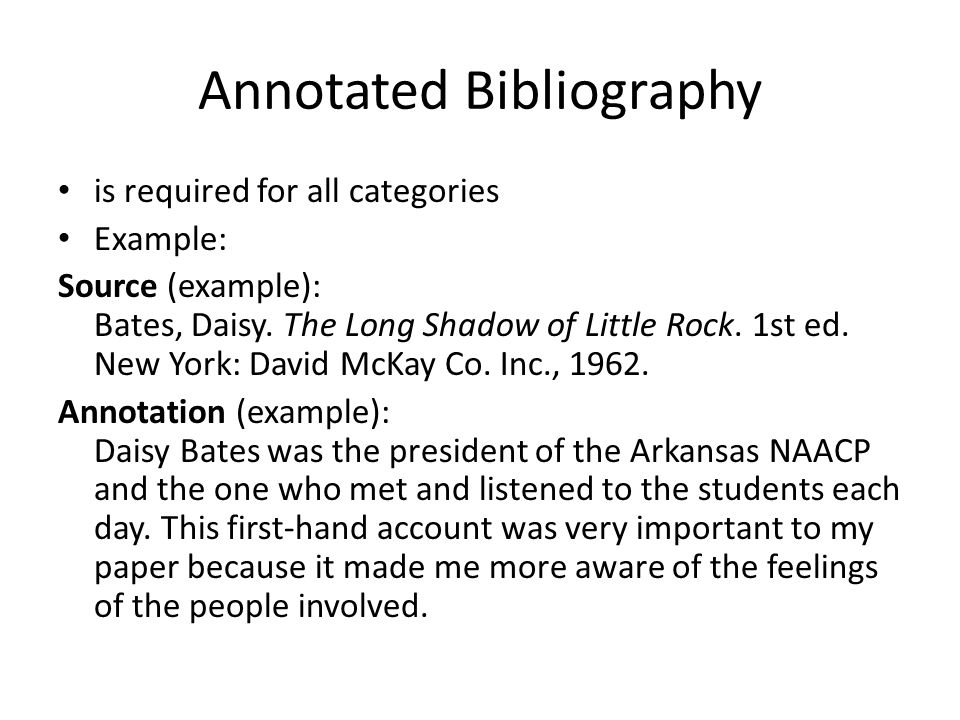 Turabian annotated bibliography example