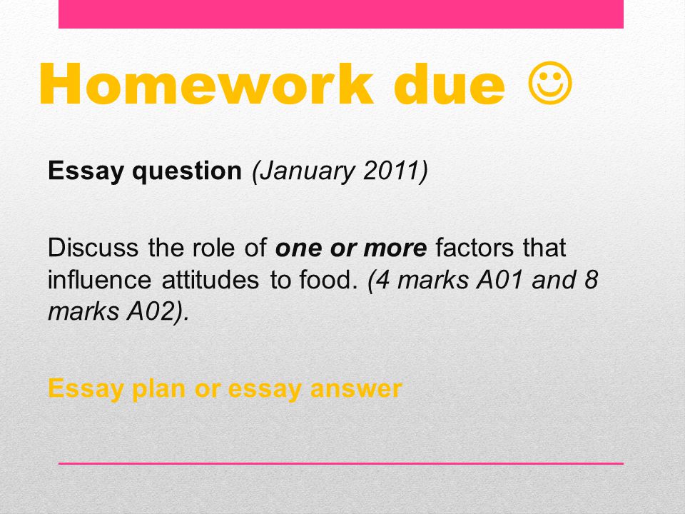 Structured Essay Questions