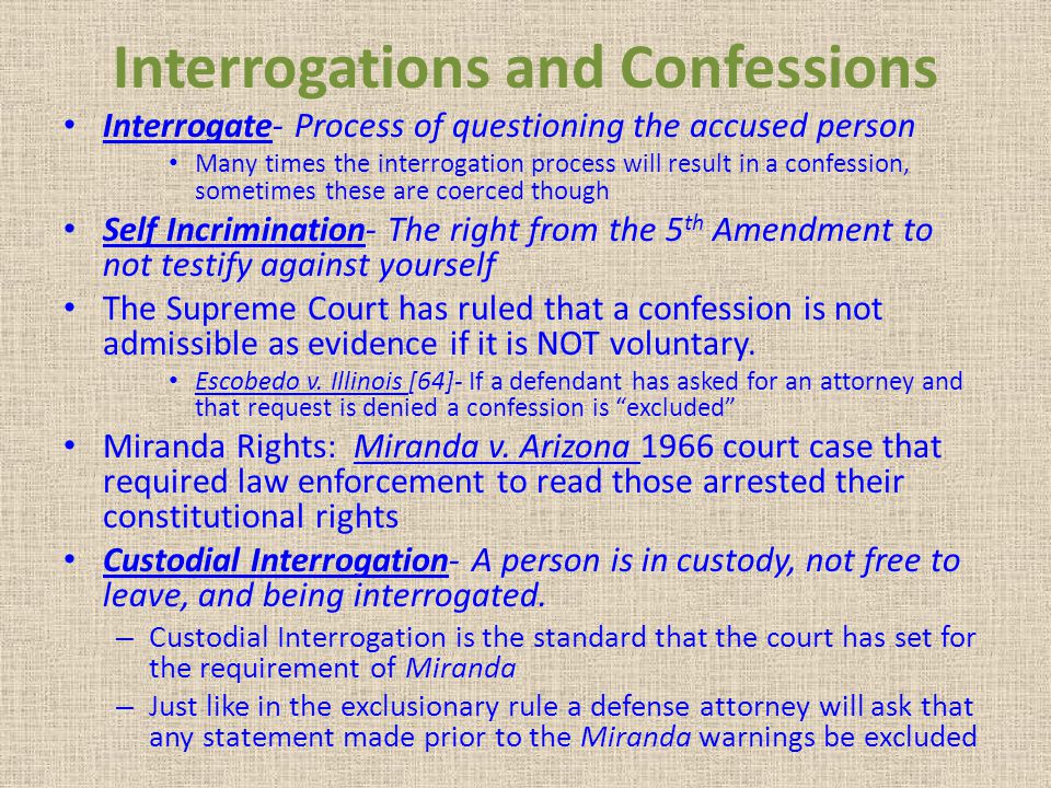 what is the relationship between custodial interrogation and the overall criminal justice system The relationship between lower intelligence, crime and custodial outcomes: a brief literary review of a vulnerable group james freeman queensland university of. what is the relationship between custodial interrogation and the overall criminal justice system The relationship between lower intelligence, crime and custodial outcomes: a brief literary review of a vulnerable group james freeman queensland university of.