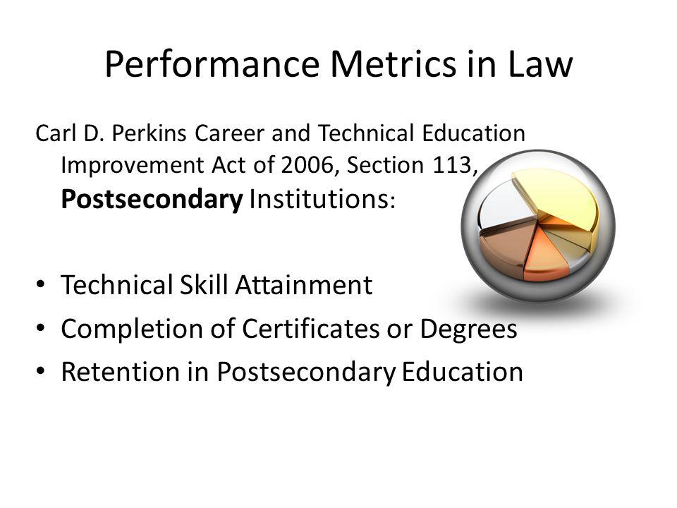 Performance Metrics in Law Carl D.