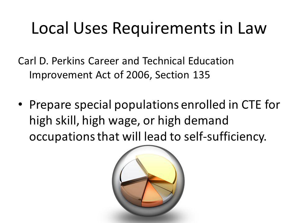 Local Uses Requirements in Law Carl D.
