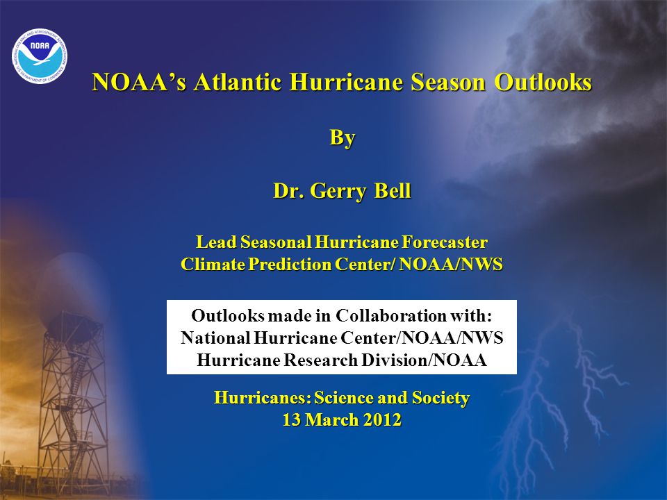 NOAAs Atlantic Hurricane Season Outlooks By Dr.