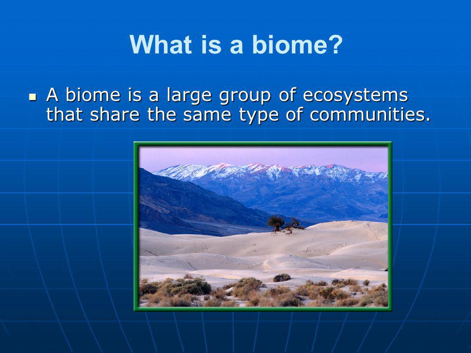 what are biomes