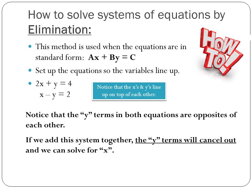 Elimination Method 3 System Of Equations Talkchannels Solve Systems Of Equations By Elimination Methods To