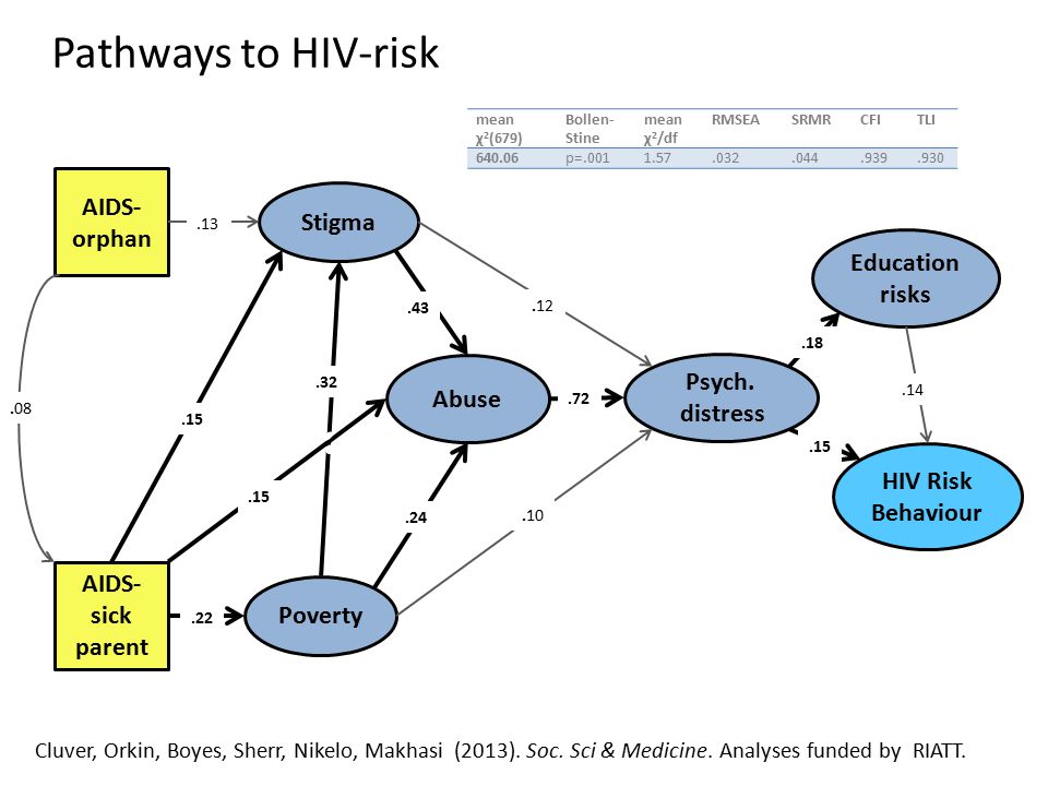 AIDS- orphan HIV Risk Behaviour Abuse AIDS- sick parent Psych.