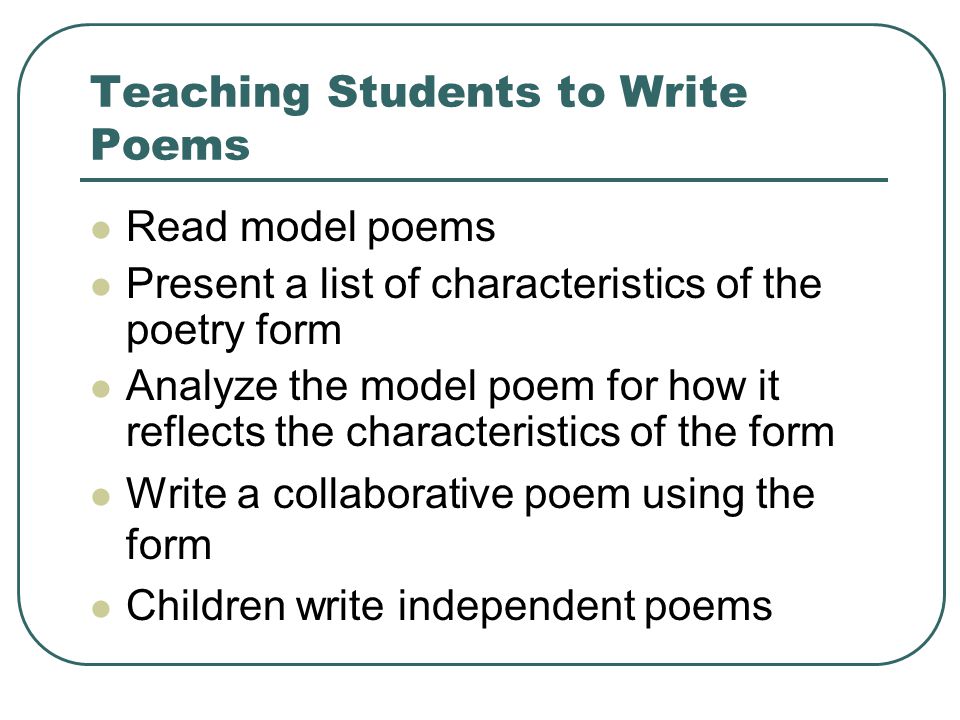 teaching poetry writing chapter 11 playing with words riddles and poetry form list