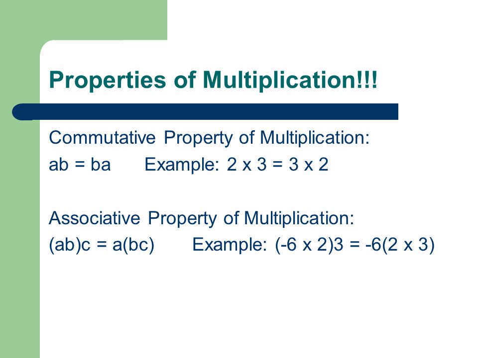 Properties of Multiplication!!.