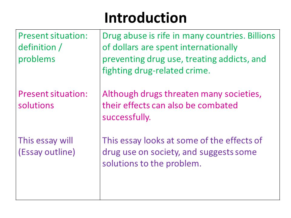 Drug abuse essay titles