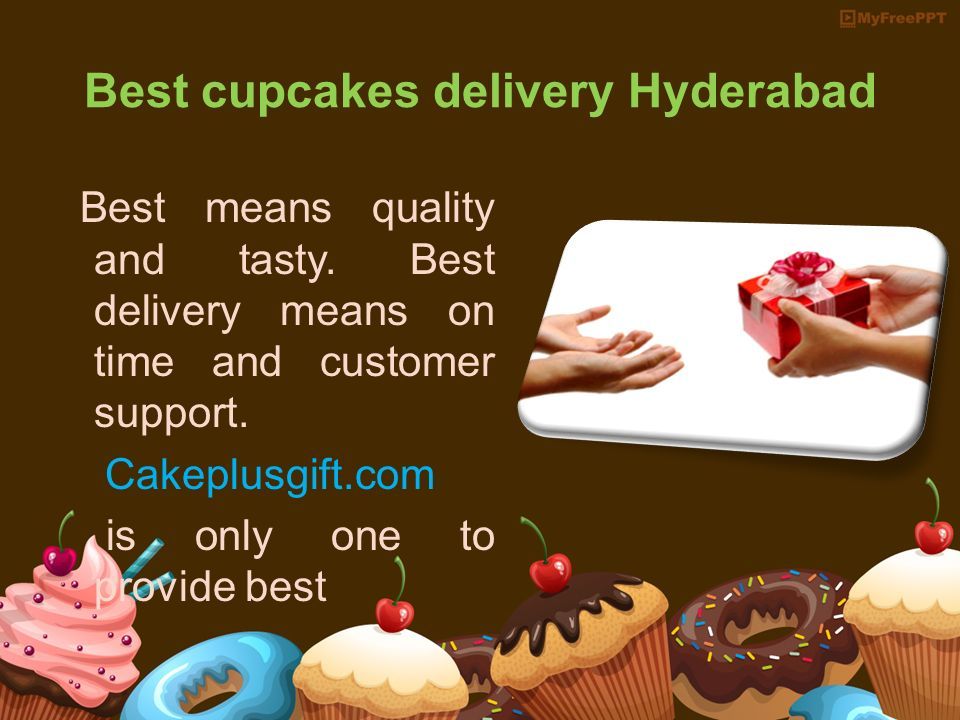 Best cupcakes delivery Hyderabad Best means quality and tasty.