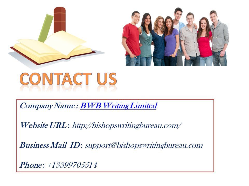 Company Name : BWB Writing LimitedBWB Writing Limited Website URL :   Business Mail ID : Phone :