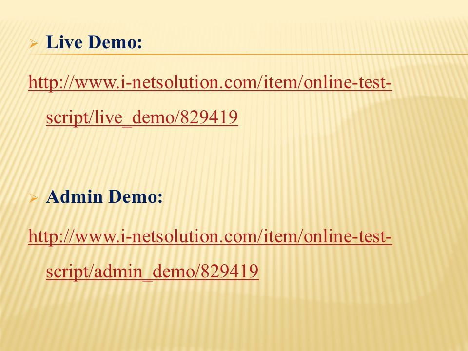  Live Demo:   script/live_demo/  Admin Demo:   script/admin_demo/829419
