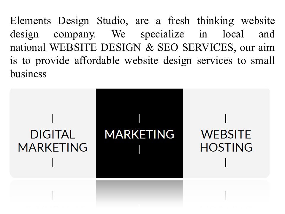 Elements Design Studio, are a fresh thinking website design company.