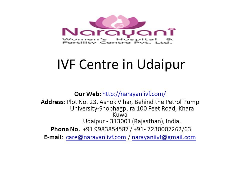 IVF Centre in Udaipur Our Web:   Address: Plot No.