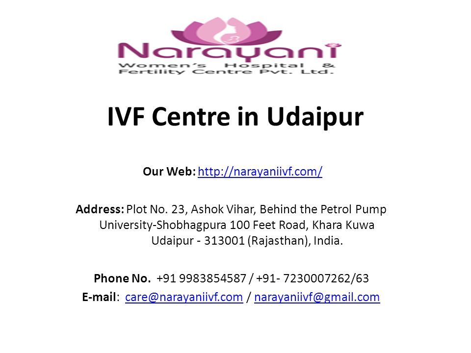 IVF Centre in Udaipur Our Web:   Address: Plot No.