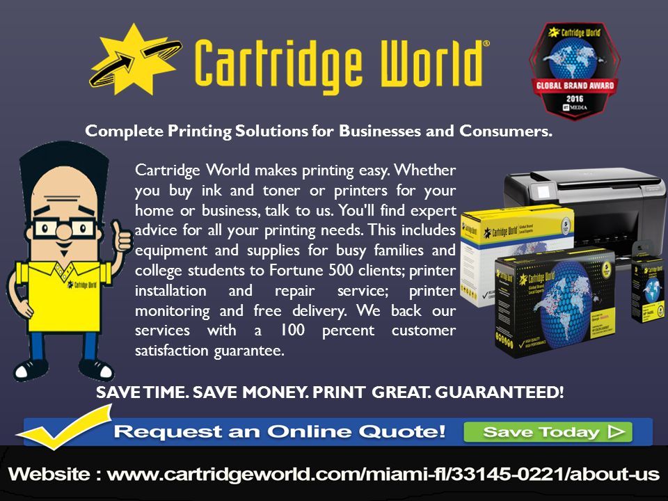 Complete Printing Solutions for Businesses and Consumers.