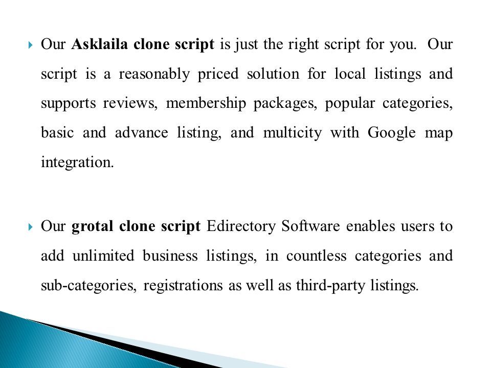  Our Asklaila clone script is just the right script for you.