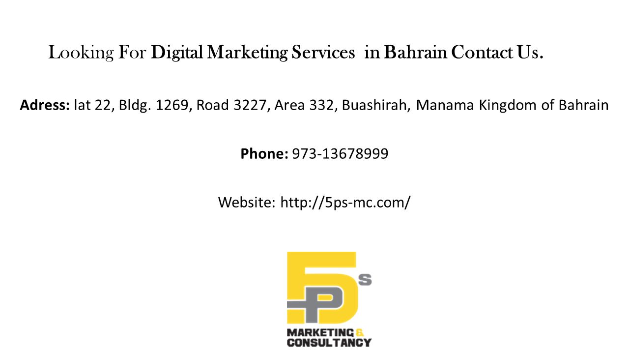 Looking For Digital Marketing Services in Bahrain Contact Us.