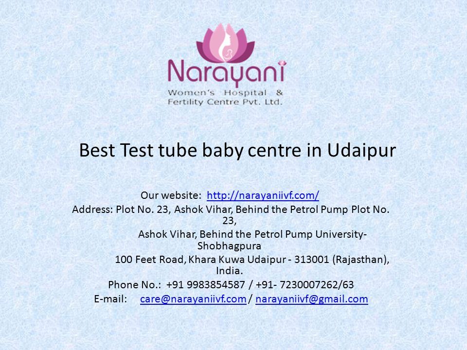 Best Test tube baby centre in Udaipur Our website:   Address: Plot No.
