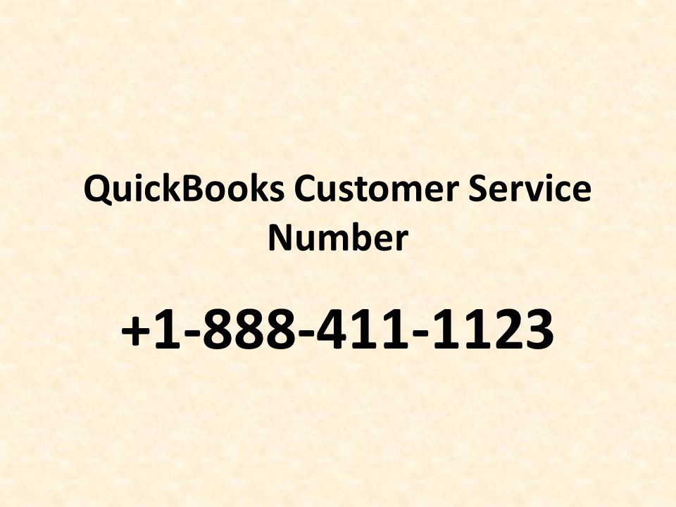QuickBooks Customer Service Number